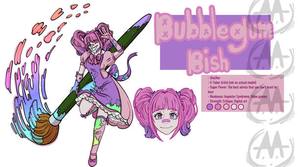 Character concept page for Artfight 2026